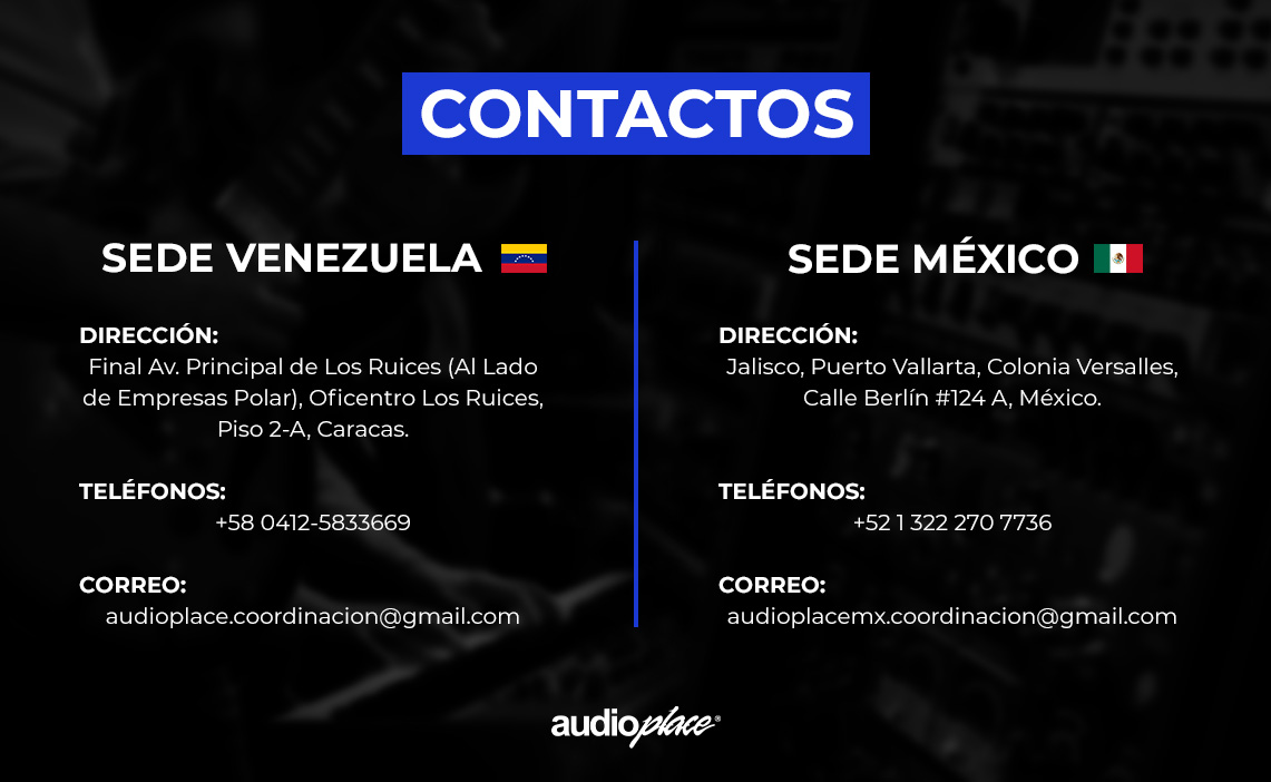 Audioplace - Banner Contactos